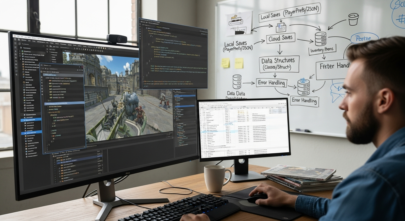 Unity'de Oyun Verilerini Kaydetme ve Yükleme: 2026 İçin 5 Temel